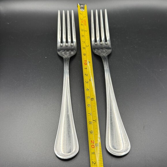Oneida Stainless Steel Levi Pattern Dinner Forks Set Of 2 Vintage  Flatware - Picture 3 of 4